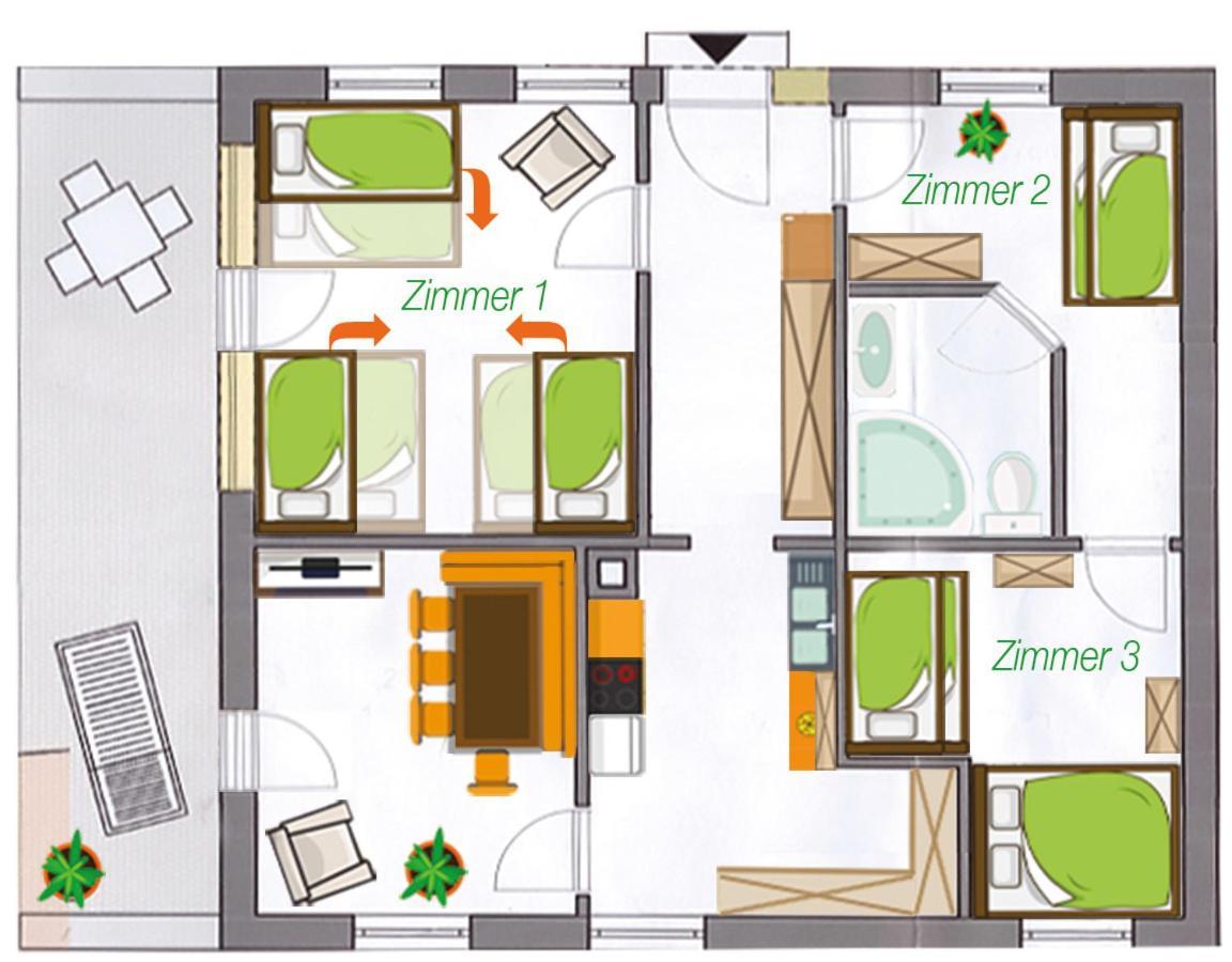 Wendelin'S Ferienwohnung ヴォルフェック エクステリア 写真
